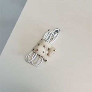 Decorative Tablecloth with Coaster and Data Cable Organizer