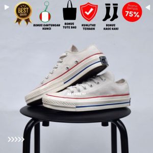 sepatu converse70s All Star HITAM Low White Parchment Chuck Taylor Not Premium BNIB Made in Vietnam sepatu converse02 70s All Star Chuck Taylor Sepatu Wanita Sneakers Pria Converse9 70s All Star Sneakers Casual Pria