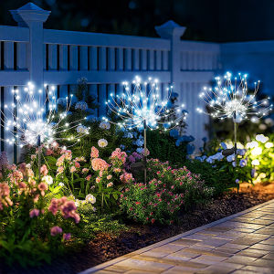 Đèn LED Năng Lượng Mặt Trời Ngoài Trời Trang Trí Hình Pháo Hoa Chống Thấm Nước Kiểu Hiện Đại Dùng Cho Sân Vườn Hiên Nhà Bãi Cỏ Ban Công Đường Phố