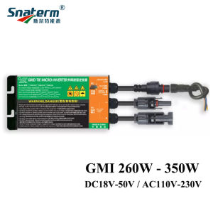 Biến Tần Hòa Lưới Vi Mô MPPT 350W/300W/260W Chống Nước IP65 AC120V/230V 50/60HZ Dòng GMI Dùng Cho Năng Lượng Tái Tạo