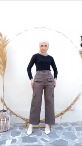 CELANA WANITA CARGO SIELA PANTS SEMUA REAL PICT