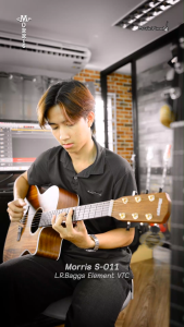 Morris กีตาร์โปร่งไฟฟ้า รุ่น S-011 + LR. Baggs VTC