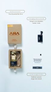 Parfum Pengharum Mobil mewah aromaterapi EO by ARA - Essential Oil dengan Khasiat Positif dan Penghilang Stres