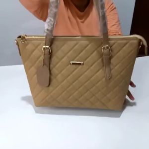 GHL Tas Wanita ToteBag Bordir Vinny Tebal Bisa Selempang Kerja Kuliah Stylish Eegan