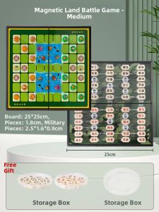 BSKT | Magnetic Large 2-in-1 Military Chess Set
