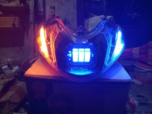 Reflektor Lampu Depan Yamaha Mio M3 Daymaker Alis Running Plus Sein