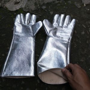 Sarung tangan Aluminized glove alumunium foil Safety suhu panas api