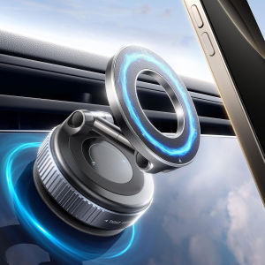 Vacuum magnetic phone holder Magsafe suction cup phone holder 360 ° adjustable magnetic phone holder pocket sized foldable