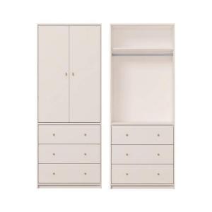 Nordic Luxury Simple Cream Style Solid Wood Environmental Group Childrens Baby Wardrobe Chest of Drawers Storage Cabinet
