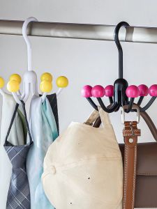Loolecondera | Rotating Organizing Hook For Wardrobe Hats and Underwear 6-claw