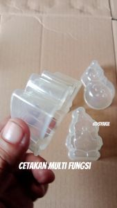 Set 4pcs Cetakan Puding Agar-agar Jelly Christmas Loyang Plastik Es Pudding Coklat Natal Kitchenware