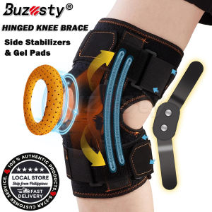 Buzesty Adjustable Hinged Knee Brace For Meniscus Tear Stable Support of The Decompression Knee with Removable Side Stabilizers and Gel Pads Effective Relief of Arthritis Tendinitis Pain For Men and Women