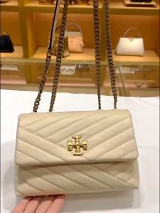 Authentic  Kira Leather  Womens Crossbody Bag  Zipper Shoulder Bag Chain Strap  Sling bag