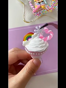 817 Piece Cream Glue DIY Material Kit - Mini Cakes Ice Cream Cups Gift Box for Girls Kids Craft Toy