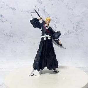 Bandai | 21cm Anime Bleach Anime Figure Kurosaki Ichigo Kuchiki Byakuya Action Figure Toushirou Figurine PVC Model Collection Toy Gifts