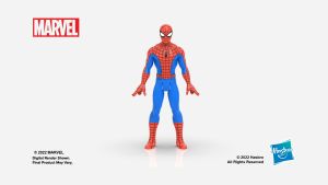 Marvel Legends Series Retro 375 Collection Spider-Man 3.75-Inch Collectible Action Figures Toys for Ages 4 and Up