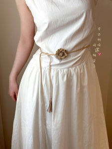 Bohemian Style Woven Waist Chain Womens Vintage Design Sensation Small Audience Skirt Decoration Waist Belt Accessories