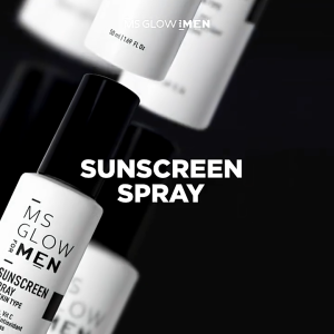 MS GLOW FOR MEN Sunscreen Spray - 50 ml | All Skin Type SPF 45++ | MS GLOW ORIGINAL