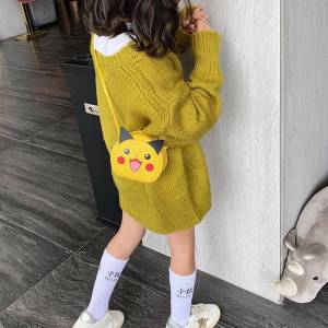 Fashionable Princess Cartoon Kids Crossbody Bag Girls Shoulder Bag Soft round Shape Mini Size PU Leather Casual Leisure Bag