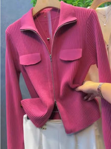 Luxurious Double Zipper Design Womens Sweater