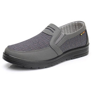 Beijing Mens Cloth Shoes Slip-On Soft Bottom Breathable Casual Shoes for Middle-Aged And Elderly Spring Autumn Dad Shoes
