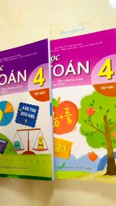 Sách - Combo Em học toán 4 - tập 1 + 2 ( buổi học thứ hai theo chương trình GDPT 2018 ) (BT)