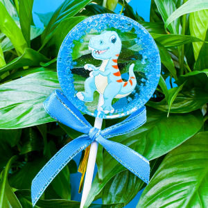 Dinosaur Baby Lollipop Pattern Snacks Gift for Kindergarten Children Growth Creative Cultural Gift Cute Lollipop Candy