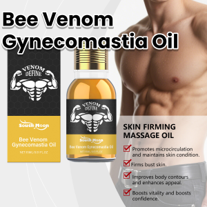Bee Venom Gynecomastia Oil For Men Breast Shaping Breast Massage Serum Breast Tighten Oil Male Skin Body Moisturizing Care