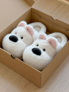 Molly | Womens Warm Cotton Slippers Fluffy Fur