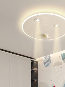 FANZHEN | Đèn Trần Phòng Trẻ Em Sáng Tạo Hình Phi Hành Gia có Đèn Chiếu Điểm