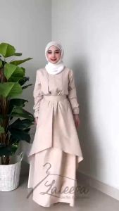 LALEESA Gaun Iffah Romantique Royalcore Muslimah Dress