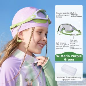 Kocotree | High Definition Waterproof Anti-Fog Large Frame Childrens Swim Goggles