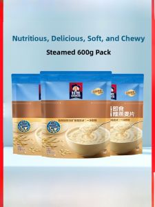 Quaker Instant Oats Cereal 600g Soft Sticky Original Grain Flavor No Added Sugar Lazy Breakfast Quick Cooking Breakfast Cereal