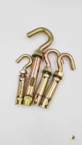 Nasara 1pcs M6 M8 M10 M12 Expansion Hook Bolt Anchor Screw Eye Wall Plug Hook Skru Cangkuk Dinding