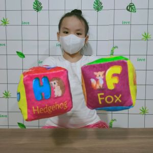 ĐỒ CHƠI XẾP HÌNH  BỘ XẾP HÌNH VẢI ĐỒ CHƠI XÚC XẮC GIÁO DỤC SỚM CHO BÉ