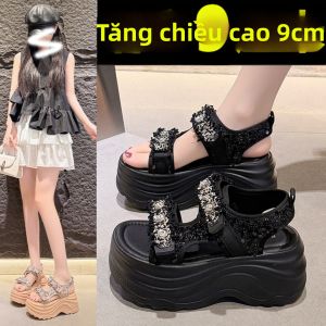 DINGMUYI | Dép Sandal Thời Trang Nhẹ Tăng Chiều Cao