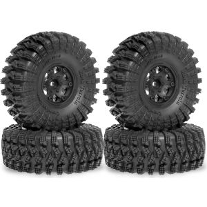 RED SPIDER 4 Cái 1.9 Bánh Xe Nhựa Và Cụm Lốp Cao Su Cho Trục SCX10 II III Tamiya RC Offroad Car Tương Thích