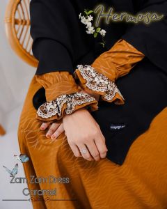 GAMIS HERMOSA MOTIF ZAM ZAM RENDA MEWAH