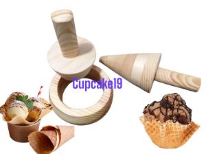 3pcs/set roller waffle DIY tools ice cream cone mold crispy shaper mold/cetakan es krim kerucut