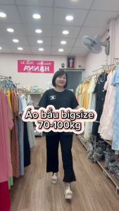 [BIGSIZE 70-100KG] Áo bầu xinh bigsize thiết kế thun cotton co dãn thoải mái mềm mát thấm mồ hôi tốt v1 120 thoải mái