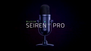 RAZER SEIREN V2 PRO PROFESSIONAL-GRADE USB MICROPHONE WITH 30 MM DYNAMIC MICROPHONE HIGH PASS FILTER ANALOG GAIN LIMITER FOR STREAMERS