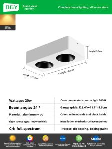 DGY | Glare Free Full Spectrum Ceiling Recessed Spotlights