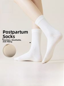 Miiow | Womens Mid-Calf Breathable Antibacterial Socks Cotton Polyester Spandex Blend Comfortable Anti-Odor Footwear For Autumn