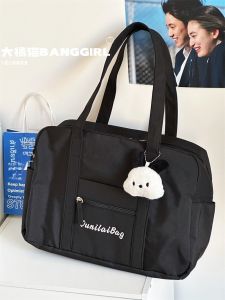 ลำลอง สไตล์เกาหลี กระเป๋าฟิตเนสไนลอนโยคะเดินทางกระเป๋าสะพายไหล่ความจุขนาดใหญ่สําหรับผู้ชายและผู้หญิง