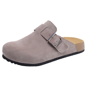 Josiny | Genuine Leather Thick Sole New Leisure Slip-on Mule Shoes