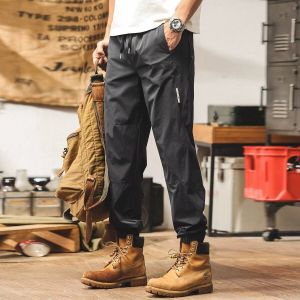 American Retro Work Pants Mens Loose Casual Trousers Harlan Cuffed Long Pants New Wear Resistant Casual Trousers