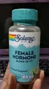 Solaray Female Hormone Blend SP 7C: Vegan Capsules for Menopause Relief, Acne Treatment & Pregnancy Support