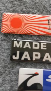 JDM Spoon Sport Resin 3D Sticker Emblem Badge DIY Car Body Side Mirror Door Decal