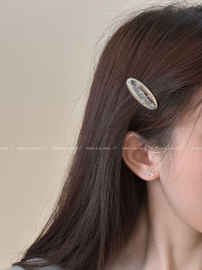 Kẹp Tóc Hình Con Bướm Màu Bạc Hình Quả Trứng Cho Phụ Nữ Kẹp Tóc Mái Lệch Kẹp Tóc Đơn Kẹp Tóc Trang Trí Tóc Phong Cách Hàn Quốc