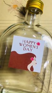 #TWD02 48 Tem Womens Day 8/3 20/10 (5x5cm) dán hộp quà/ lon pet/ chai lọ / túi